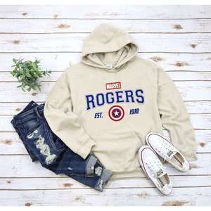 Captain America Hoodie Rogers 1918 Shirt